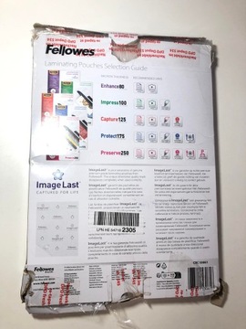 Фольга для ламинирования А4 80мк FELLOWES (100) 5306114