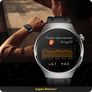 SMARTWATCH KARDIOWATCH DAMSKI ZEGAREK ROZMOWY CIŚNIENIE SMS EKG HRV MENU PL