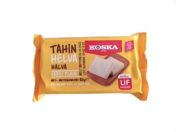Turecka sezamowa chałwa o smaku waniliowym 80g KOSKA