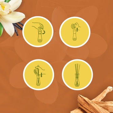 AIR WICK АРОМАТИЧЕСКИЕ ПАЛОЧКИ САНДАЛА И ЧУВСТВЕННОЙ ВАНИЛИ 30 МЛ