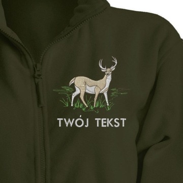 MYŚLIWSKA BLUZA POLAR Z TWOIM HAFTEM-11 WZORÓW XXL