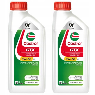 Castrol Olej Silnikowy GTX 5W-30 RN17 1L + 1L