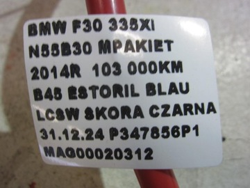 BMW 3 F30 F34 PŘÍVOD PLUSOVÝ AKUMULÁTORU KLIKA 9259425 6834543 61129259425