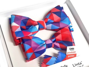 MUCHA ZESTAW TATA i SYN KOLOROWA WE WZORY