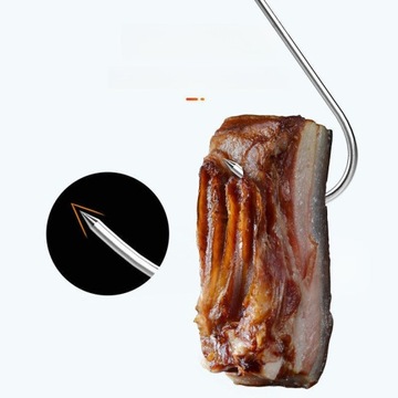 HACZYKI DO SPOTKANIA RZEŹNICZEGO WISZĄCE ZE STALI NIERDZEWNEJ