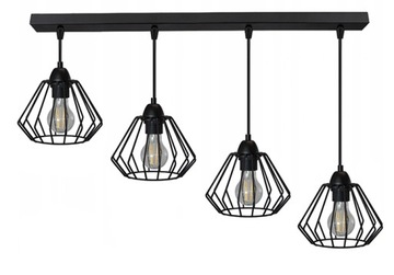 ŻYRANDOL LAMPA WISZĄCA SUFITOWA PLAFON LED E27 LOFT DRUCIAK SALON KUCHNIA