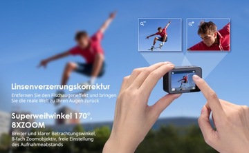Спортивная камера 20MP WIFI EIS 60FPS 4K GOPRO Zoom