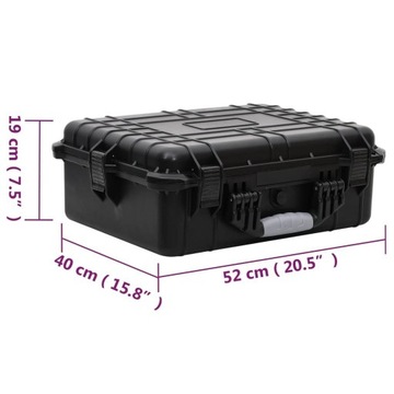 Чемодан VidaXL 51799 черный