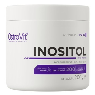 OstroVit Supreme Pure Inositol 200 g MIO-INOZYTOL WITAMINA B8 Bez dodatków