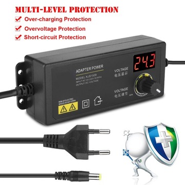 ZASILACZ REGULOWANY 3-36V 1.5A AC DC ZASILACZ