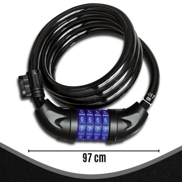 ВЕЛОСИПЕДНЫЙ ЗАМОК ДЛЯ ВЕЛОСИПЕДНОГО ЗАМКА КАБЕЛЬ БЕЗОПАСНОСТИ НАВЕСНОЙ ЗАМОК