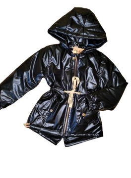 KURTKA PARKA METALLIC GRANATOWA 164 HOLO METALIC