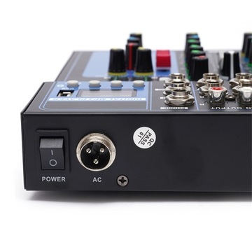 7-канальный живой звук USB Bluetooth-микшер Аудио DJ Музыкальное шоу
