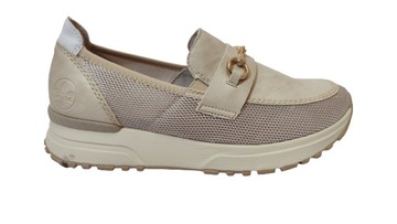 ажурные мокасины RIEKER N7455-60 BEIGE r38