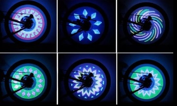 ŚWIATŁA NEON ROWEROWE LAMPKA NA SZPRYCHY KOŁA LED
