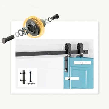 System do drzwi składanych 1,22m, HARMONIJKA