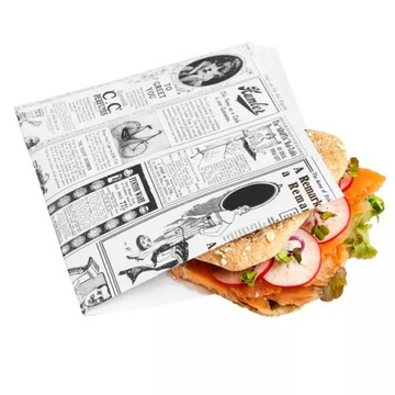 Koperty do burgerów kanapek torebki 16x16,5 500szt