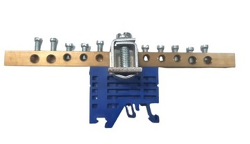 Listwa zaciskowa ochronna 10-modułowa 10x16 nieb