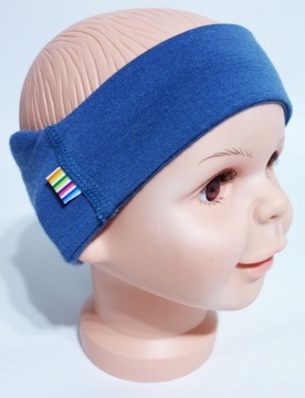 JOHA opaska na głowę uszy 100% WEŁNA MERINO WOOL 86-92-98