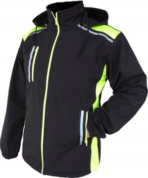 KURTKA ROBOCZA SOFTSHELL ODBLASKOWA WODOODPORNA