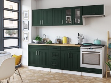 Кухня Кухонные шкафы BERIZA 2,4 м 240 см матовый МДФ
