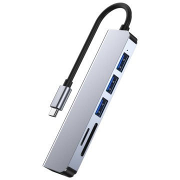 Адаптер 6-в-1 HUB USB C 3.1 HDMI SD VGA 3xUSB-станция