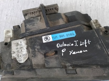 LAMPA PRZÓD PRAWA XENON SKODA OCTAVIA I LIFT 1U1941016G 1U0941651