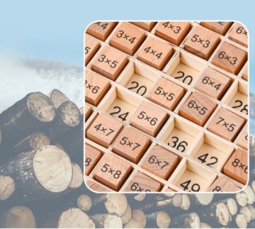 ДЕРЕВЯННЫЕ ТАБЛИЧКИ УМНОЖЕНИЯ