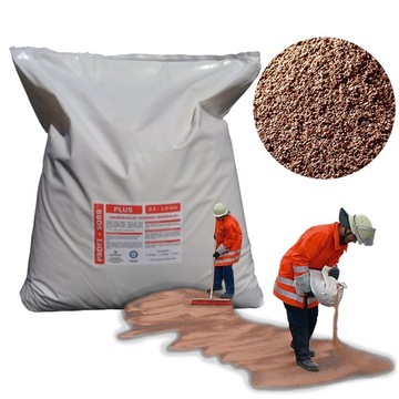 SORBENT do OLEJU 10kg 20L sypki ATEST PZH benzyna SMARY farby SUPER CHŁONNY