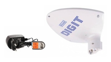 Antena UHF Telmor DIGIT Activa, biała + zasilacz