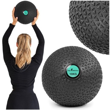 PIŁKA REHABILITACYJNA LEKARSKA TRENINGOWA DO ĆWICZEŃ SLAM BALL 10KG