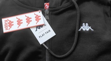 DRES MĘSKI KAPPA KOMPLET CZARNY BAWEŁNA ROZM.L