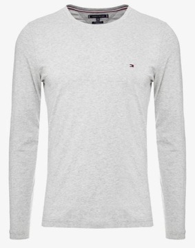 TOMMY Hilfiger _ Szary Męski Longsleeve Premium XL