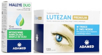 Hialeye Duo krople do oczu + Lutezan Premium