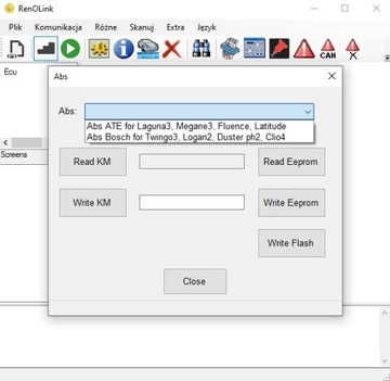 Renolink Eeprom Flash UCH Crash Cleaner Renault