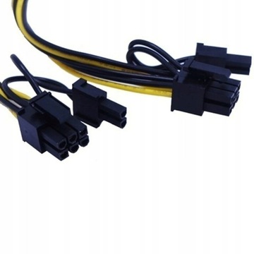 Adapter Przejściówka Grafiki 6PIN na 2x 8PIN Riser
