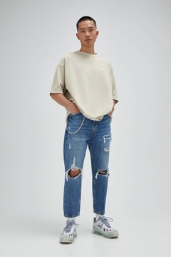 PULL & BEAR SPODNIE RIPPED JEANS Y5T XXJ__34