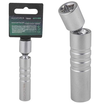 Nasadka 3/8 14mm do świec magnet przegubowa BMW