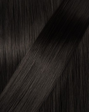 Прикрепленный пучок на резинке, ТОЛСТЫЙ БОН №2, ТЕМНО-КОРИЧНЕВЫЙ