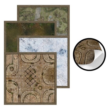 MATA ANTYPOŚLIZGOWA MALIFAUX 8 WZORÓW 94x94 CM