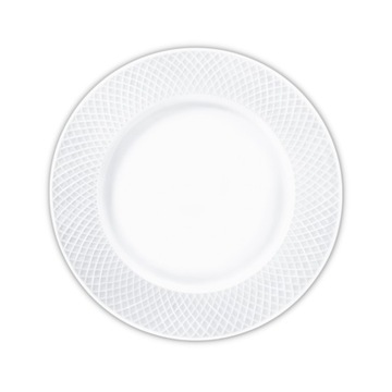 Talerz obiadowy okrągły 25,5 cm z bialęj porcelany WILMAX