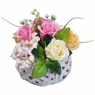 Мыло цветы букет розы гортензии ароматные ПОДАРОК ​​НА ДЕНЬ МАТЕРИ