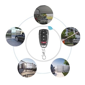 2 БЕСПРОВОДНЫХ ПУЛЬТА ДИСТАНЦИОННОГО УПРАВЛЕНИЯ ДЛЯ ГАРАЖНЫХ ВОРОТ, УНИВЕРСАЛЬНЫЙ 433 МГц