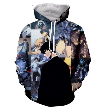 bluzy z kapturem Solo Leveling 3d drukowana bluza