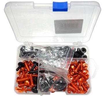 ŚRUBY OWIEWEK ALU UNIWERSALNE 4 KOLORY 193pcs