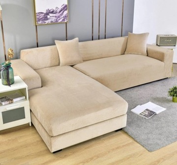ЧЕХОЛ ДЛЯ УГЛОВОГО ДИВАНА 145х185см БЕЖЕВЫЙ MS01