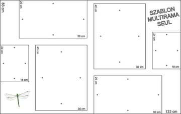 Набор черных рам Multiframe Seul