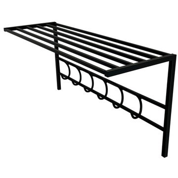 WIESZAK NA UBRANIA NA ŚCIANĘ WISZĄCY Z PÓŁKĄ LOFT 75 cm do przedpokoju