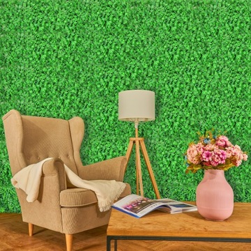 Zielona Ściana Mata Panel Roślinny Sztuczny Żywopłot Wertykalny Ogród Płot