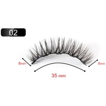 Rzęsy Sztuczne Magnetyczne Eyeliner Pęseta 002